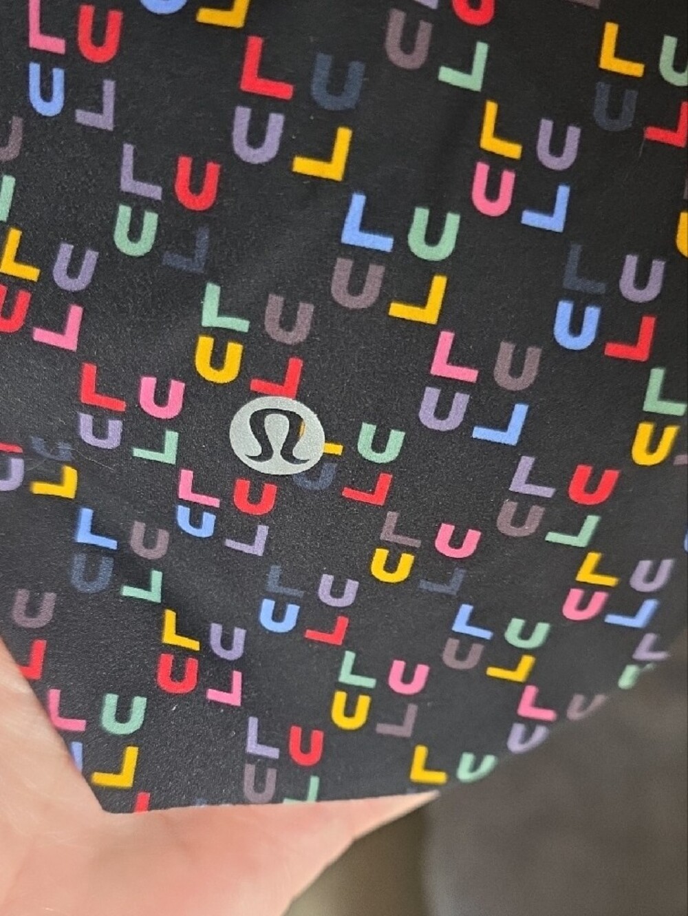Fast and Free HR Short 6" Pockets - Black with Rainbow Logo Print - Picture 5 of 9